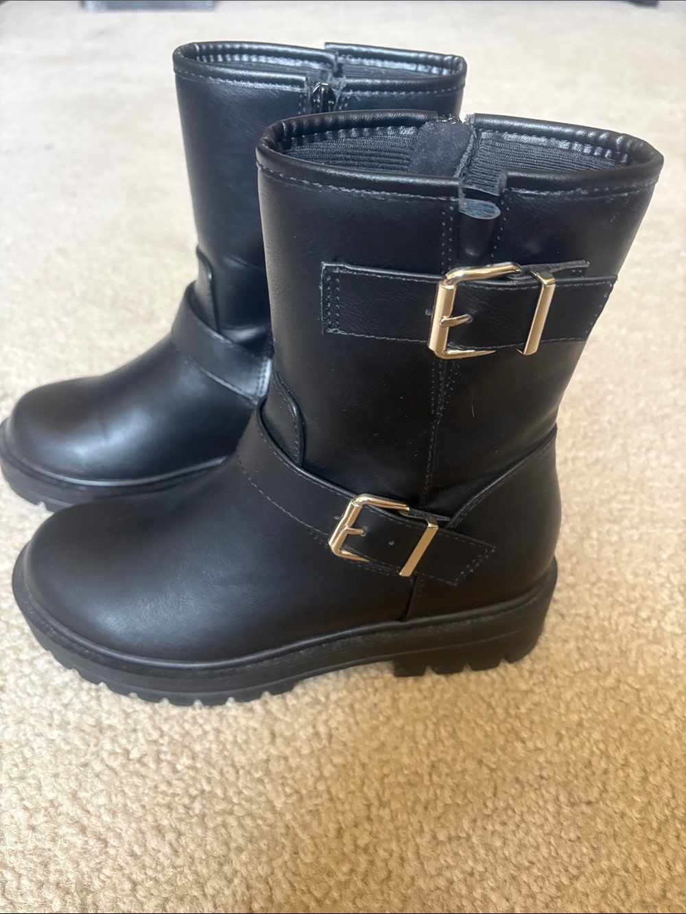 Women’s 7M Black Soda Buckle Boots